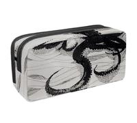 Eslifey Estuche para lápices, Ant on The Old Newspaper de gran capacidad, bolsa para lápices de papelería, Multicolor 7, 2.3x8.2x3.9in/6x21x10cm, Estuche de belleza