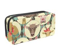 Eslifey Estuche para lápices, bolsa de gran capacidad con diseño de dinosaurios, Multicolor 2, 2.3x8.2x3.9in/6x21x10cm, Estuche de belleza