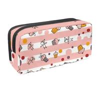 Eslifey Estuche para lápices, diseño de ángel de dibujos animados, color rosa, gran capacidad, bolsa para bolígrafos de papelería, Multicolor 1, 2.3x8.2x3.9in/6x21x10cm, Estuche de belleza