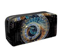 Eslifey Estuche para lápices, diseño de caballo árabe de gran capacidad, bolsa para bolígrafos de papelería, Multicolor 2, 2.3x8.2x3.9in/6x21x10cm, Estuche de belleza