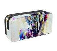 Eslifey Estuche para lápices, diseño de caballo árabe de gran capacidad, bolsa para bolígrafos de papelería, Multicolor 3, 2.3x8.2x3.9in/6x21x10cm, Estuche de belleza