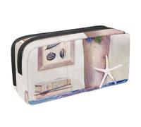 Eslifey Estuche para lápices, diseño de cono de pino de gran capacidad, bolsa para bolígrafos de papelería, Multicolor 7, 2.3x8.2x3.9in/6x21x10cm, Estuche de belleza