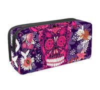 Eslifey Estuche para lápices, diseño de cono de pino de gran capacidad, bolsa para bolígrafos de papelería, Multicolor 4, 2.3x8.2x3.9in/6x21x10cm, Estuche de belleza