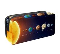 Eslifey Estuche para lápices, diseño de cono de pino de gran capacidad, bolsa para bolígrafos de papelería, Multicolor 10, 2.3x8.2x3.9in/6x21x10cm, Estuche de belleza