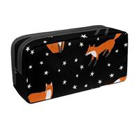 Eslifey Estuche para lápices, diseño de dinosaurios de invierno verde y naranja, gran capacidad, bolsa para bolígrafos de papelería, Multicolor 10, 2.3x8.2x3.9in/6x21x10cm, Estuche de belleza