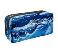 Eslifey Estuche para lápices, diseño de dinosaurios divertidos de neón, gran capacidad, bolsa para bolígrafos de papelería, Multicolor 3, 2.3x8.2x3.9in/6x21x10cm, Estuche de belleza