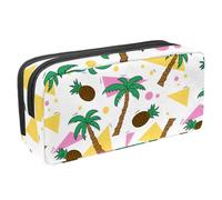 Eslifey Estuche para lápices, diseño de dinosaurios verdes, gran capacidad, bolsa para bolígrafos de papelería, Multicolor 3, 2.3x8.2x3.9in/6x21x10cm, Estuche de belleza