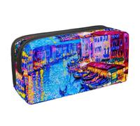 Eslifey Estuche para lápices, diseño de elefante de la tribu india, gran capacidad, bolsa para lápices de papelería, Multicolor 5, 2.3x8.2x3.9in/6x21x10cm, Estuche de belleza