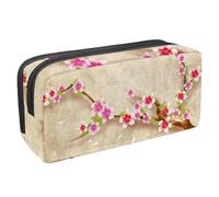 Eslifey Estuche para lápices, diseño de feliz cumpleaños en francés Joyeux Anniversaire, color rosa, gran capacidad, bolsa para lápices, Multicolor 10, 2.3x8.2x3.9in/6x21x10cm, Estuche de belleza