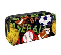 Eslifey Estuche para lápices, diseño de gato, ángel, mariposa, azul, gran capacidad, bolsa para lápices de papelería, Multicolor 4, 2.3x8.2x3.9in/6x21x10cm, Estuche de belleza