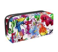 Eslifey Estuche para lápices, diseño de palabras artísticas italianas de gran capacidad, Multicolor 5, 2.3x8.2x3.9in/6x21x10cm, Estuche de belleza