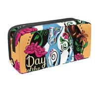 Eslifey Estuche para lápices, diseño de pavo real de gran capacidad, Multicolor 7, 2.3x8.2x3.9in/6x21x10cm, Estuche de belleza