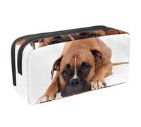 Eslifey Estuche para lápices, diseño de perro boxeador de gran capacidad, Multicolor 1, 2.3x8.2x3.9in/6x21x10cm, Estuche de belleza