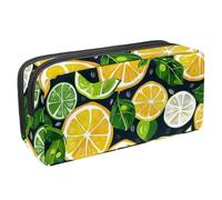 Eslifey Estuche para lápices, diseño de plumas de pavo real dorado, gran capacidad, bolsa para bolígrafos de papelería, Multicolor 3, 2.3x8.2x3.9in/6x21x10cm, Estuche de belleza