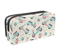 Eslifey Estuche para lápices, diseño de vaca blanca y negra y una botella de leche, gran capacidad, bolsa para lápices de papelería, Multicolor 8, 2.3x8.2x3.9in/6x21x10cm, Estuche de belleza