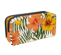 Eslifey Estuche para lápices, diseño de vector de acuarela con flores, rosas y cactus, patrón tropical brillante, gran capacidad, bolsa para lápices de papelería, Multicolor 5,