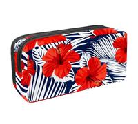 Eslifey Estuche para lápices, diseño de vector de acuarela con flores, rosas y cactus, patrón tropical brillante, gran capacidad, bolsa para lápices de papelería, Multicolor 7,