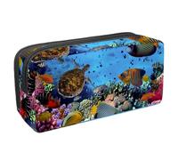 Eslifey Estuche para lápices, estuche de lápices de gran capacidad con espacio de dinosaurios, estuche para lápices de papelería, multicolor 3, 2,3 x 8,2 x 3,9 pulgadas/6 x 21 x 10 cm, bolsa de