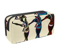 Eslifey Estuche para lápices, estuche étnico azteca de la India americana de gran capacidad para lápices de papelería, Multicolor 6, 2.3x8.2x3.9in/6x21x10cm, Estuche de belleza