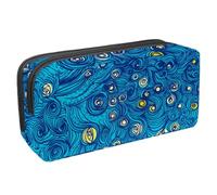 Eslifey Estuche para lápices, hermoso diseño floral de pavo real, gran capacidad, bolsa para bolígrafos de papelería, Multicolor 10, 2.3x8.2x3.9in/6x21x10cm, Estuche de belleza