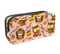 Eslifey Estuche para lápices, náutico, velero, navegación, brújula, rueda, pulpo, langosta, pez espada, gran capacidad, bolsa para lápices de papelería, Multicolor 3, 2.3x8.2x3.9in/6x21x10cm, Estuche