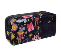 Eslifey Estuche para lápices, náutico, velero, navegación, brújula, rueda, pulpo, langosta, pez espada, gran capacidad, bolsa para lápices de papelería, Multicolor 2, 2.3x8.2x3.9in/6x21x10cm, Estuche