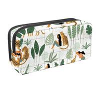 Eslifey Estuche para lápices, plumas de pavo real, gran capacidad, bolsa para bolígrafos de papelería, Multicolor 9, 2.3x8.2x3.9in/6x21x10cm, Estuche de belleza