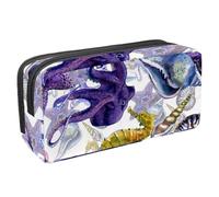 Eslifey Estuche para lápices, símbolos étnicos tribales antiguos, gran capacidad, bolsa para lápices de papelería, Multicolor 6, 2.3x8.2x3.9in/6x21x10cm, Estuche de belleza