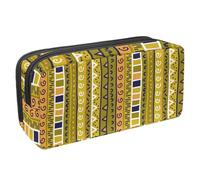 Eslifey Estuche para lápices, símbolos étnicos tribales antiguos, gran capacidad, bolsa para lápices de papelería, Multicolor 1, 2.3x8.2x3.9in/6x21x10cm, Estuche de belleza