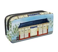 Eslifey Estuche para lápices, un restaurante tradicional japonés de gran capacidad, bolsa para lápices de papelería, Multicolor 1, 2.3x8.2x3.9in/6x21x10cm, Estuche de belleza