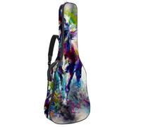 Eslifey Funda para guitarra acústica Day of The Dead Horse con correa de hombro ajustable, funda para guitarra de 40 41 42 pulgadas, color 8, 42.9x16.9x4.7 in