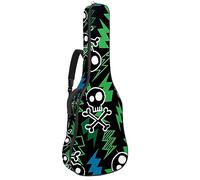 Eslifey Funda para guitarra acústica, diseño de mariposas o polillas, diseño de arte y espiritualidad, correa de hombro ajustable, funda para guitarra de 40, 41, 42 pulgadas, color 3, 42.9x16.9x4.7 in
