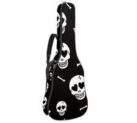Eslifey Funda para guitarra acústica, diseño de mariposas o polillas, diseño de arte y espiritualidad, correa de hombro ajustable, funda para guitarra de 40, 41, 42 pulgadas, color 6, 42.9x16.9x4.7 in