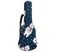 Eslifey Funda para guitarra acústica, diseño de mariposas o polillas, diseño de arte y espiritualidad, correa de hombro ajustable, funda para guitarra de 40, 41, 42 pulgadas, color 4, 42.9x16.9x4.7 in