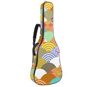 Eslifey Funda para guitarra acústica, diseño de mariposas o polillas, diseño de arte y espiritualidad, correa de hombro ajustable, funda para guitarra de 40, 41, 42 pulgadas, Color 10, 42.9x16.9x4.7