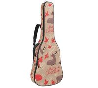 Eslifey Funda para guitarra acústica, diseño de mariposas o polillas, diseño de arte y espiritualidad, correa de hombro ajustable, funda para guitarra de 40, 41, 42 pulgadas, color 5, 42.9x16.9x4.7 in