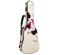 Eslifey Funda para guitarra acústica, diseño vintage de mapa del mundo con correa ajustable para el hombro, funda para guitarra de 40, 41, 42 pulgadas, Multicolor 10, 42.9x16.9x4.7 in, Organizador de