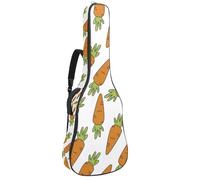 Eslifey Funda para guitarra acústica, leyendas de mitos chinos, dragón, rojo, azul marino, correa ajustable para el hombro, funda para guitarra, funda para concierto de 40, 41, 42 pulgadas, Multicolor