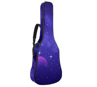 Eslifey Funda para guitarra acústica, leyendas de mitos chinos, dragón, rojo, azul marino, correa ajustable para el hombro, funda para guitarra, funda para concierto de 40, 41, 42 pulgadas, Multicolor