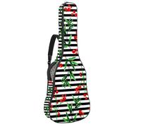 Eslifey Funda para guitarra acústica, leyendas de mitos chinos, dragón, rojo, azul marino, correa ajustable para el hombro, funda para guitarra, funda para concierto de 40, 41, 42 pulgadas, Multicolor