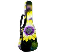 Eslifey Funda para guitarra acústica, leyendas de mitos chinos, dragón, rojo, azul marino, correa ajustable para el hombro, funda para guitarra, funda para concierto de 40, 41, 42 pulgadas, Multicolor