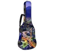 Eslifey Funda para guitarra acústica Monte Fuji Yokohama con correa de hombro ajustable, funda para guitarra de 40 41 42 pulgadas, color 1, 42.9x16.9x4.7 in