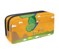 Eslifey Kendo Japan Navy - Estuche para lápices de gran capacidad, estuche para bolígrafos de papelería, Multicolor 9, 2.3x8.2x3.9in/6x21x10cm, Estuche de belleza