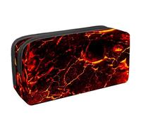 Eslifey Magma Lava - Estuche para lápices de gran capacidad, Multicolor 1, 2.3x8.2x3.9in/6x21x10cm, Estuche de belleza