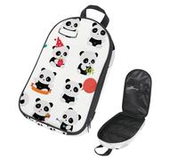 Eslifey Pandas - Bolsa organizadora de utensilios de cocina de viaje para camping, bolsa de almacenamiento portátil para barbacoa, campamento, utensilios de cocina, Multicolor 1, 14.7x8.74x2.17in