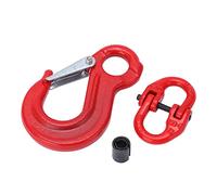 Eslinga 2T resistente con gancho deslizante y conector de cadena, correa de elevación de ojales de 2 anillos para ganchos de remolque de elevación de fábrica y puerto para un levantamiento pesado