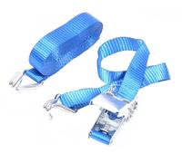 Eslinga de Amarre con Carraca 5,5M+0,5M | 25mm LC400 Dan BS800kg | Gancho Cerrado en JJ | Certificado TÜV-GS | Homologación EN12195-2 | Poliester Alta Resistencia