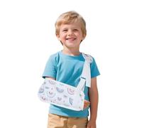 Eslinga de brazo infantil - Estabilizador de apoyo para lesiones de muñeca/codo/hombro, ajuste sin costuras para manos izquierda y derecha (arco iris, M)