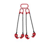 Eslinga de cadena de elevación de acero con cuatro cadenas, gancho de barril de alta resistencia, capacidad de carga de 1000 kg, for almacén industrial.(Style 1)