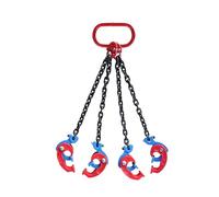 Eslinga de cadena de elevación de acero con cuatro cadenas, gancho de barril de alta resistencia, capacidad de carga de 1000 kg, for almacén industrial.(Style 4)